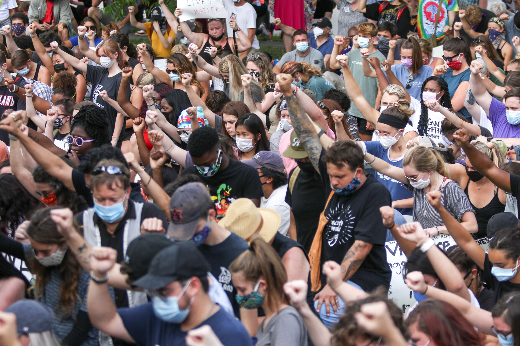 Auburn Students & Community for Change protest and march